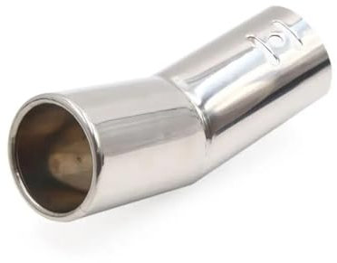 Terminali scarico Fischio Scarico Auto Da 51 Mm Scarico Universale Tubo Finale Punta Del Silenziatore Con Piegatura Tonda Singola In Acciaio Inossidabile Coda Gola