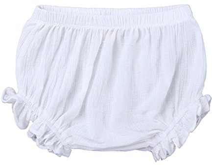 Cubrepañal Bebe Niña con Volantes Cubre Pañales Niño de Algodón Bloomers Bragas Color Sólido Ropa Interior de Entrenamiento Pantalones Cortos Holgados Verano para Niñas Y Niños Ropa Recien Nacido