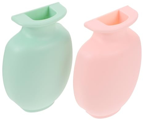 Wandvase zum Aufhängen 2 Stück aus Silikon für Blumen | Pflanzen Zufällige Kleiner Einfache Wiederverwendbar und Blumen Anwendung Farbe Wohnraum und Schlafbereich