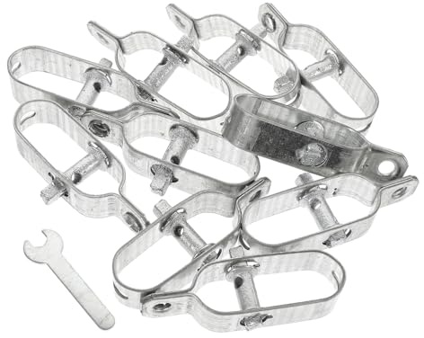 SOPOTUTU 10 Stück Teiliges Stahlseil Spannset Verzinkt Robust und Rostfrei für Garten Maschendraht und Spanndraht Einfach zu Montieren Heavy Duty Drahtseil Spanner Langlebiger Kabelspanner