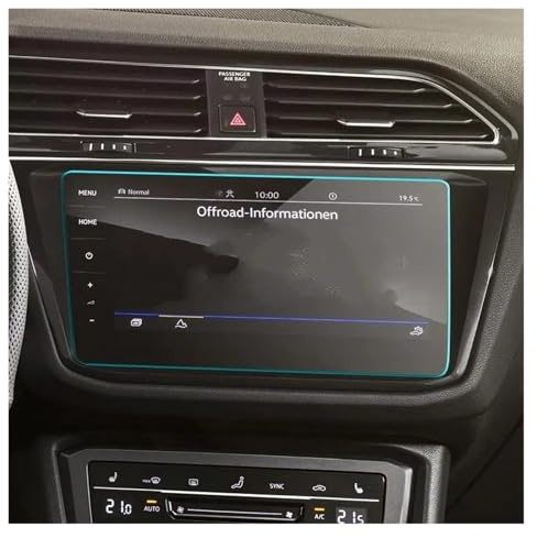 Car Navigation Film Tempered Glass Screen Protector For Tiguan SEL 2021 2022 Car Digital Cockpit Infotainment Central Control Film(9.2 inch)