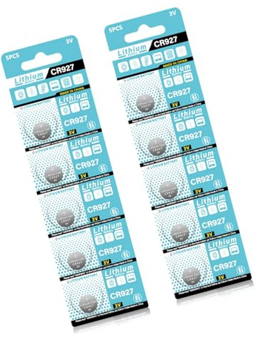 Laikoutd 10 Pièces CR927 3V Piles Pile Bouton pour L'électronique Telle Que Les Sonnettes Équipements Sportifs Et Compteurs De Calories Batterie De Télécommande