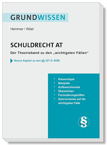 10400 - Skript Grundwissen Zivilrecht - Schuldrecht AT: Der Theorieband zu Die 55 wichtigsten Fälle - Schuldrecht AT: Der Theorieband zu den wichtigsten Fällen (Skripten)