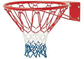 Sport1 Canestro Regolamentare Basket Ring Rosso 46cm