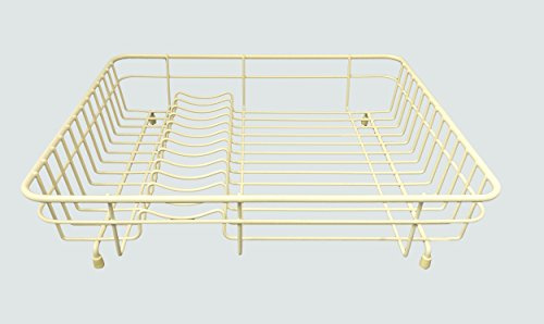 Delfinware 2011 CRM Dish Drainer, Metal, Cream, 43 x 36.5 x 10.5 cm