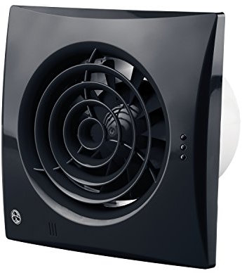 Blauberg UK 150 Quiet TP Black Blauberg Extractor Fan PIR-150mm, 17 W, 240 V, 150 mm
