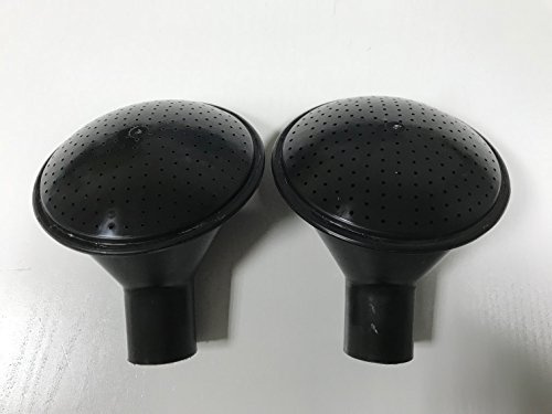 CHJIEJIE Lot de 2 douchettes de Rechange pour arrosoir 8,10 et 14 litres | Noir Douchette à Clipser pour Jardin, Parterre, Tombe, etc