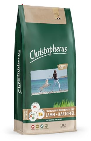 Christopherus Leichte Kost Trockenfutter für Hunde, Lamm + Kartoffel, 12 kg