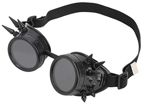 Alomejor Fahrradbrille Vintage Motorradbrille Windproof Sonnenbrille f¨¹r Radfahren, Angeln, Outdooraktivitten - Goggles Schwarz