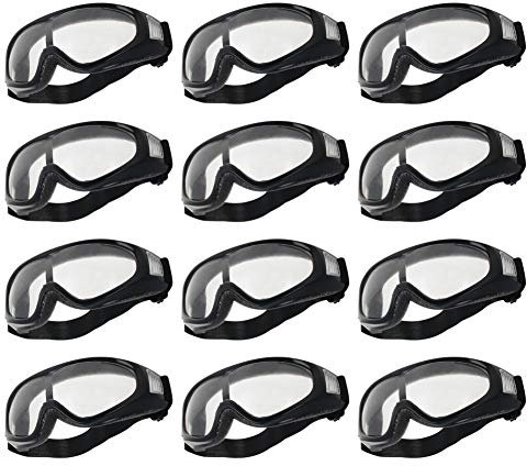 Othmro 12 gafas de seguridad sobre las gafas, lentes transparentes antiarañazos, lentes de policarbonato resistentes a los impactos, lentes de seguridad iso, gafas de seguridad protegidas para