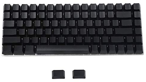 YMDK White Black Dolch Thick PBT 84 68 64 Blank Keyset OEM Profile Keycaps for MX Mechanical Keyboard Keychron K2 K6 Keycool Tada68 YD64 (Black)