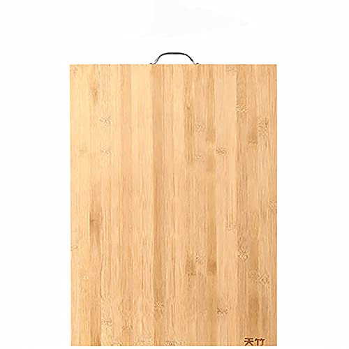 DMCE Reversible Natural Bambú Tabla De Corte,Sostenible Tajadera,para Carne Queso Verduras-A 60x40x1.8cm