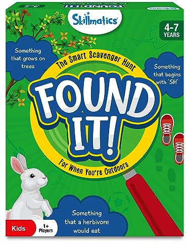 Skillmatics Outdoor Scavenger Hunt Card Game - Found It, Learning Toys, Educational, Gifts for Kids, Boys, Girls and Families, for Ages 4, 5, 6, 7, Perfect for Home, School, Playdates