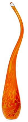 CRISTALICA Gartenskulptur Glasfackel 55 cm rot ohne Scheibe und ohne Stab