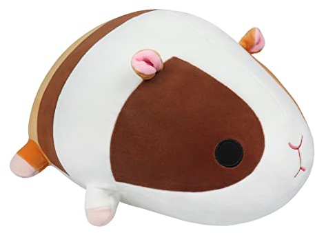 Guinea Pig Plush Pillow Kawaii Soft Plush Hamster Kids Toy Stuffed Animals Stuffed Guinea Pig Festival Gift for Friends, Hamster Pillow Cushion Doll Cuddling Pillow Cartoon Toys 15.7 inches