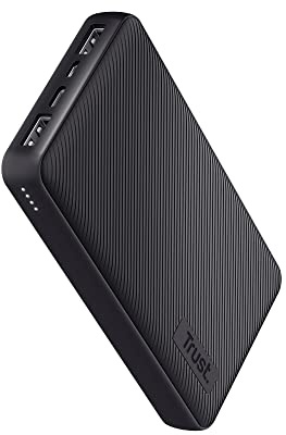 Trust Mobile Primo Power Bank 15000 mAh Sostenibile, Alta Velocità 3 A, Porta USB C, Carica Batterie Cellulare, Caricatore Portatile iPhone, iPad, Samsung, Xiaomi, Huawei, Tablet, Smartphone