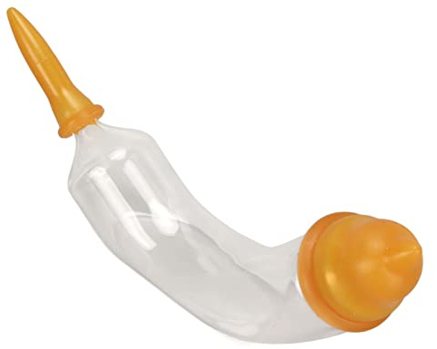 Tonysa Biberon en Verre pour Animaux de Compagnie, Biberon de Lait pour Animaux de Compagnie avec Brosse, Conception d'arc Réglable, Mangeoire à Lait pour Chaton Chiot Hamster 10 ML