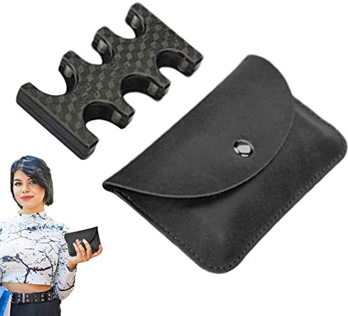 JINGLING Geldbörse mit Geldumschlag | PU-Ledertasche,Wiederverwendbarer Aufbewahrungstaschen-Organizer mit Münzsortierer für Bargeld, Schec, Rechnungen