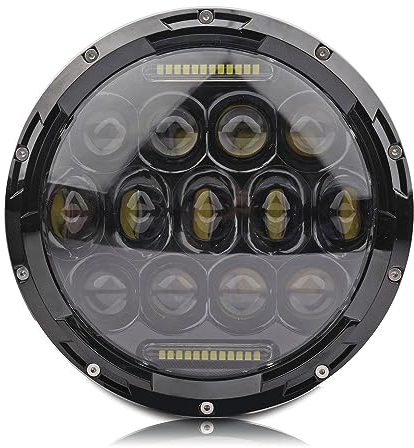 SXMA LED-Scheinwerfer, E-Prüfzeichen, 75 W, 6500 K, Arbeitsleuchte, Fahrlicht, Aluminiumlegierung, für Jee P Wrangler JK 2007–2017 J105, 1 Paar