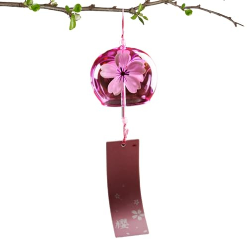 Carillones de Viento japoneses, Campanas de Viento japonesas, Flores románticas al Aire Libre, Colgante Hecho a Mano como decoración del hogar, pequeño carillón de Viento Tradicional de la Suerte