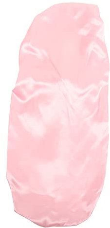 Satinschlafhaube für Langes Lockiges Haar, Rosa Damen Schlafmütze