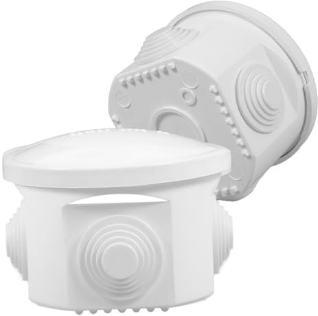 jojofuny 2pcs Weatherproof Connection Box Outdoor Electrical Junction Box Cable Cover for Safety