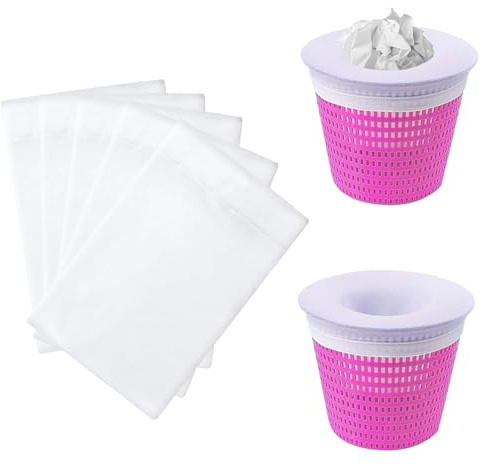 Ayizhiniu 30pcs Skimmer Filtersocken, Schwimmbad Skimmer Socken, Filternetz für Schwimmbäder, Wiederverwendbare Skimmer Netz Pool, Netz Skimmer Filter Körbe, Gilt für Schwimmbadreinigung