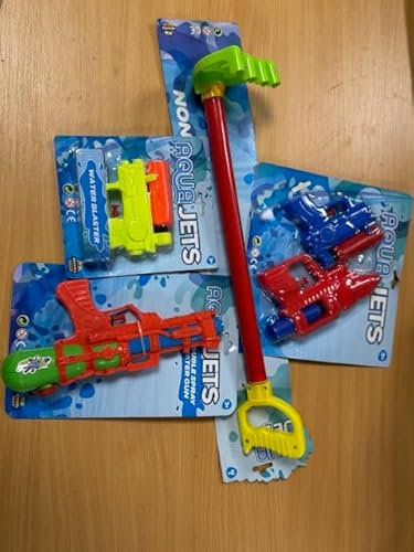 Aqua Jets Water Blaster Set, Double Spray Water Guns for Kids, Summer Outdoor Play Bundle, Ages 3+