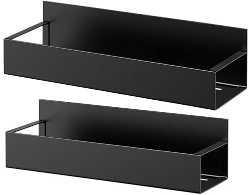 Magnetic Spray Can Holder - Steel Mount, Garage Rack, Black Shelf | Wall Mounted Organizer With Heavy Duty Magnet For Toolbox, Spray Paint Storage Solution For Workshop Or Mechanical Chest Use