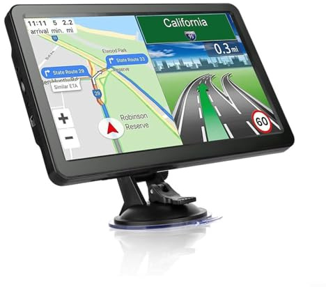 HomeVortex Navigatore GPS per auto 9 pollici touch screen con mappe europee 2025 per camion autobus veicoli commerciali aggiornamenti a vita supporto multilingue (in Europa)