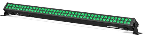 Barra luminosa a parete a doppia da 120 W con 80 LED, RGB 3 in 1, 80 x 2 W, for palcoscenici, DJ, pub, concerti, feste, KTV
