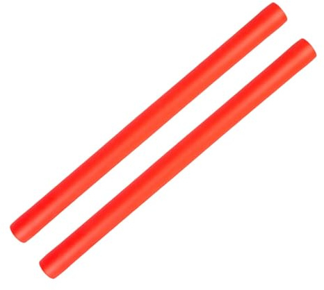 perfk 2X Bastoni da Allenamento per Boxe, aste da Colpo, bastoni da Contatto Versatili, Attrezzatura da Boxe per Sport da Combattimento, Taekwondo, Rosso 60cm