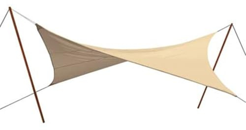 1 PZ VELA OMBREGGIANTE QUADRA STARS PE ECRU GR/MQ 180 MT 5.0X5.0 + POLIECO