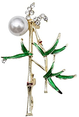 Pearl Broscher För Kvinnor Blad Brosch Pins Unika Bankett Fest Smycken Broche