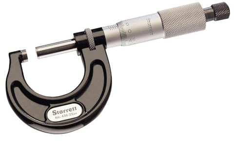 Starrett 436.2MXRL-25 Micromètre de précision extérieur 0-25mm