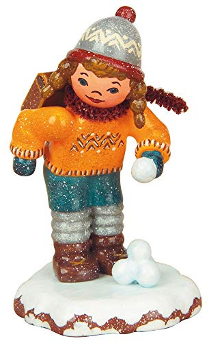 Kleine Figuren & Miniaturen Winterkinder Schulmädchen - 7cm - Hubrig Volkskunst