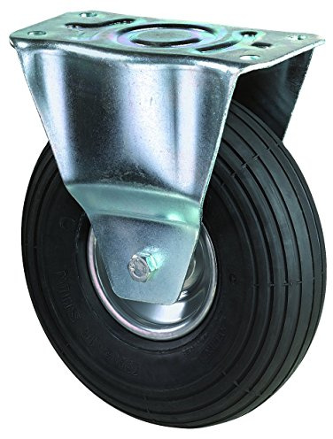 BS Rollen Transport-Bockrolle, Anschraubplatte, Luftrad, Radkörper Stahl, 260 mm, L410.C90.260