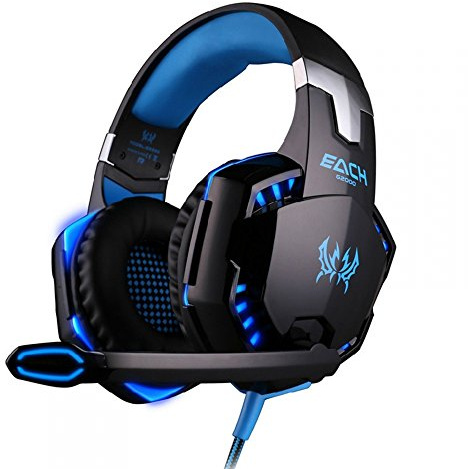 Cuffie Gaming G2000 con Microfono USB e Jack 3,5mm Altoparlanti 50mm LED Driver Neodimio per PC