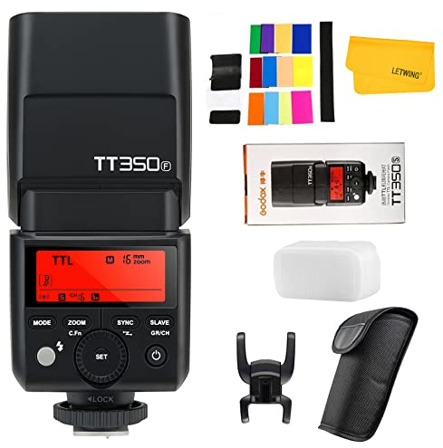 Godox TT350F 2.4G HSS 1/8000s TTL GN36 Camera Flash Speedlite for Fuji X-Pro2 X-T20 X-T2 X-Prol X-T10 X-El X-A3 X100T etc Digital Camera