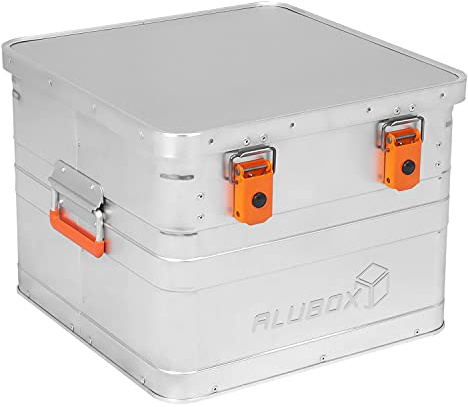 Alubox Bürobox Archivbox - Metallkiste 46 Liter | Für Hängeregistratur, Mit Deckel abnehmbar, abschließbar,