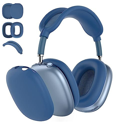 Bavane 3 in 1 Silikon Case Cover Kompatibel mit Apple Airpods Max Kopfhörer, Anti-Kratzer Ohrpolster Case Cover Ohrmuscheln Abdeckung und Kopfbandabdeckung Kompatibel mit Apple Airpod Max