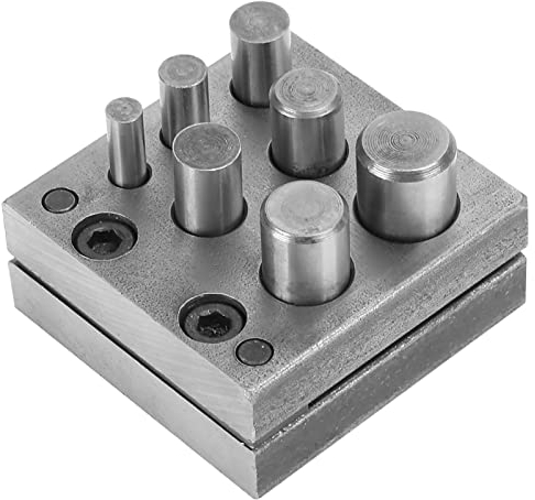 Set di Perforatori per Frese a Disco per Gioiellieri, 7 Fori in Metallo per Taglio a Cerchio, Strumenti per Gioielli, Punzonatura per Orafi, Attrezzature per Lavori di Precisione