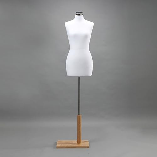 Rozhuhro Schneiderpuppe, Weiblich Schaufensterpuppe, Mannequin Büste, Deko Mannequin, Mehrzweck-Schaufensterpuppe mit vertikalem Schnitt für die Kleidung des menschlichen Körpers,3,L