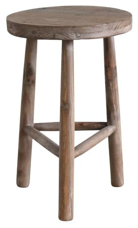 Grafelstein Träpall rustik brun treben liten pall rustik hylla i lantlig stil