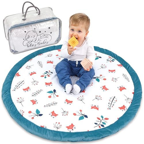 Krabbeldecke Krabbelmatte für Baby – Spielmatte Spieldecke Bodenmatte für Kinder und Babys für Kinderzimmer und Laufgitter Große faltbar waschbar Play Mat