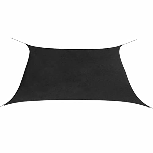 Gecheer Parasole a Vela,da Giardino,Esterno,Balcone,Patio,Terrazzo,Quadrato,in HDPE,Antracite,3,6x3,6 m,Vela Parasole da Esterno,Vela Parasole da Giardino,Vela Parasole da Terrazzo