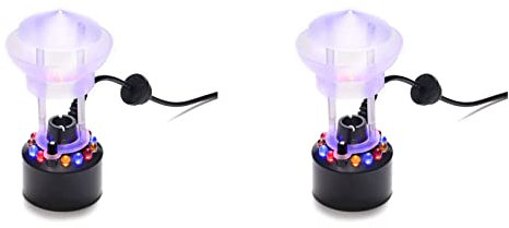 Rheross 2X Mini Generador de Niebla Atomizador Ultrasónico, Protección Salpicaduras Humidificador Difusor Piezas de Bricolaje de Retención de Agua, Enchufe de La UE