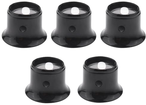 MARALANG 5X Watchmaker Loupe 10 Times Magnifying Glass Jeweler Eyepiece Lens Black