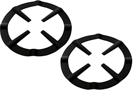 Ciieeo Support de Cuisinière à Gaz en Fer Noir 2pcs Résistant à L'huile et Antirouille pour Restaurant et Café Portable Pratique