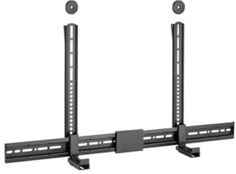 goobay Soundbar und Fernseher Wandhalterung/Soundbar-Wandhalter VESA kompatible Fernseherhalterung / 8,6-15,5cm Tiefe/rutschfeste Oberfläche / 70828